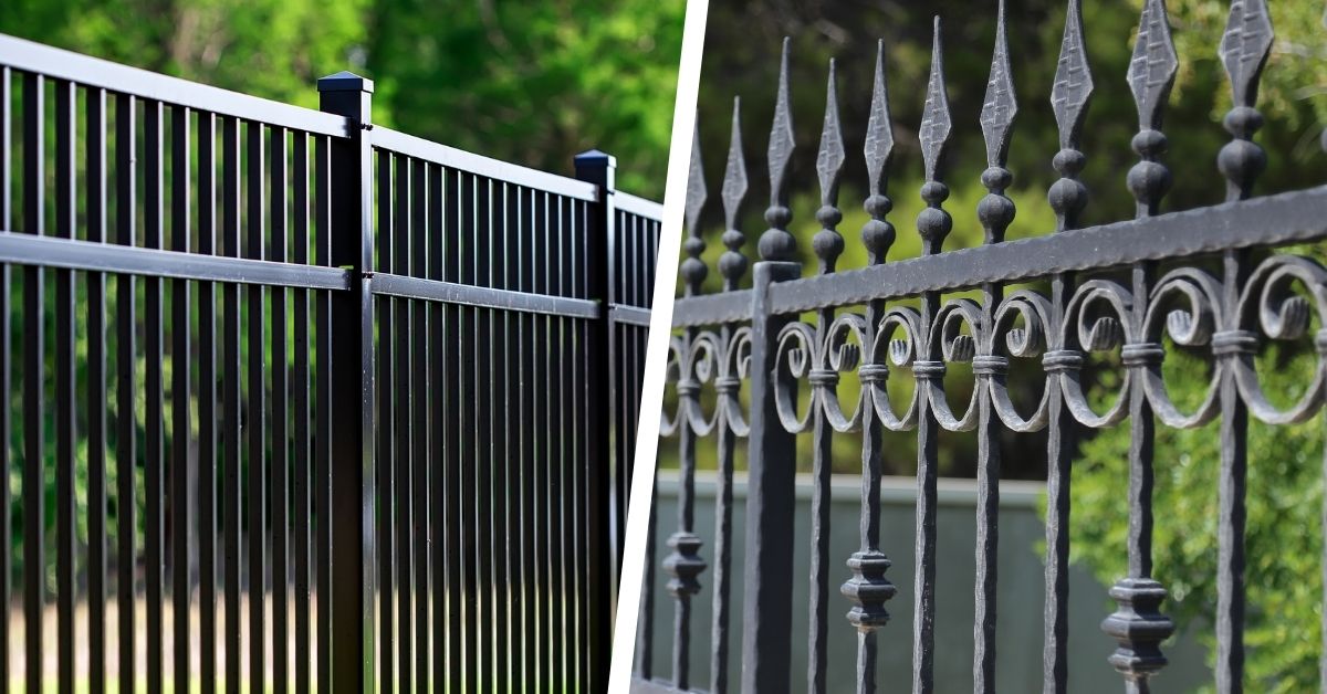 Exploring the Differences Between Aluminum & Wrought Iron Fences